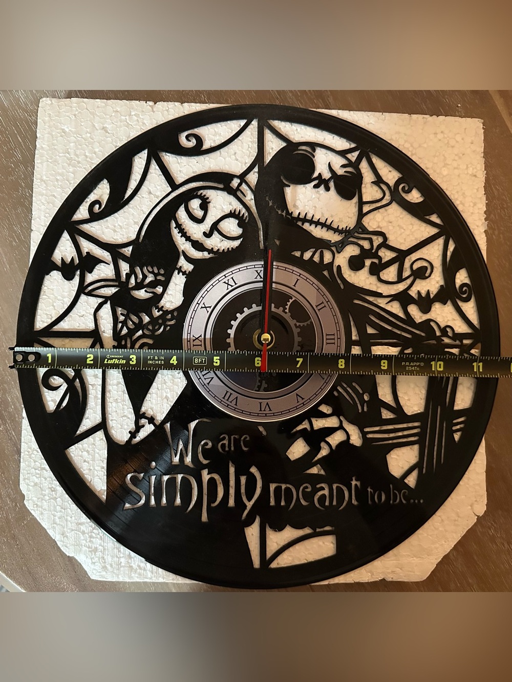 Disney Nightmare Before Christmas Vinyl Record Wall Clock – Jack & Sally - Picture 7 of 7